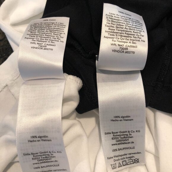 Eddie Bauer Lot of 2 sleeveless 100% cotton tops.  Both Size Medium    EUC - Picture 11 of 12